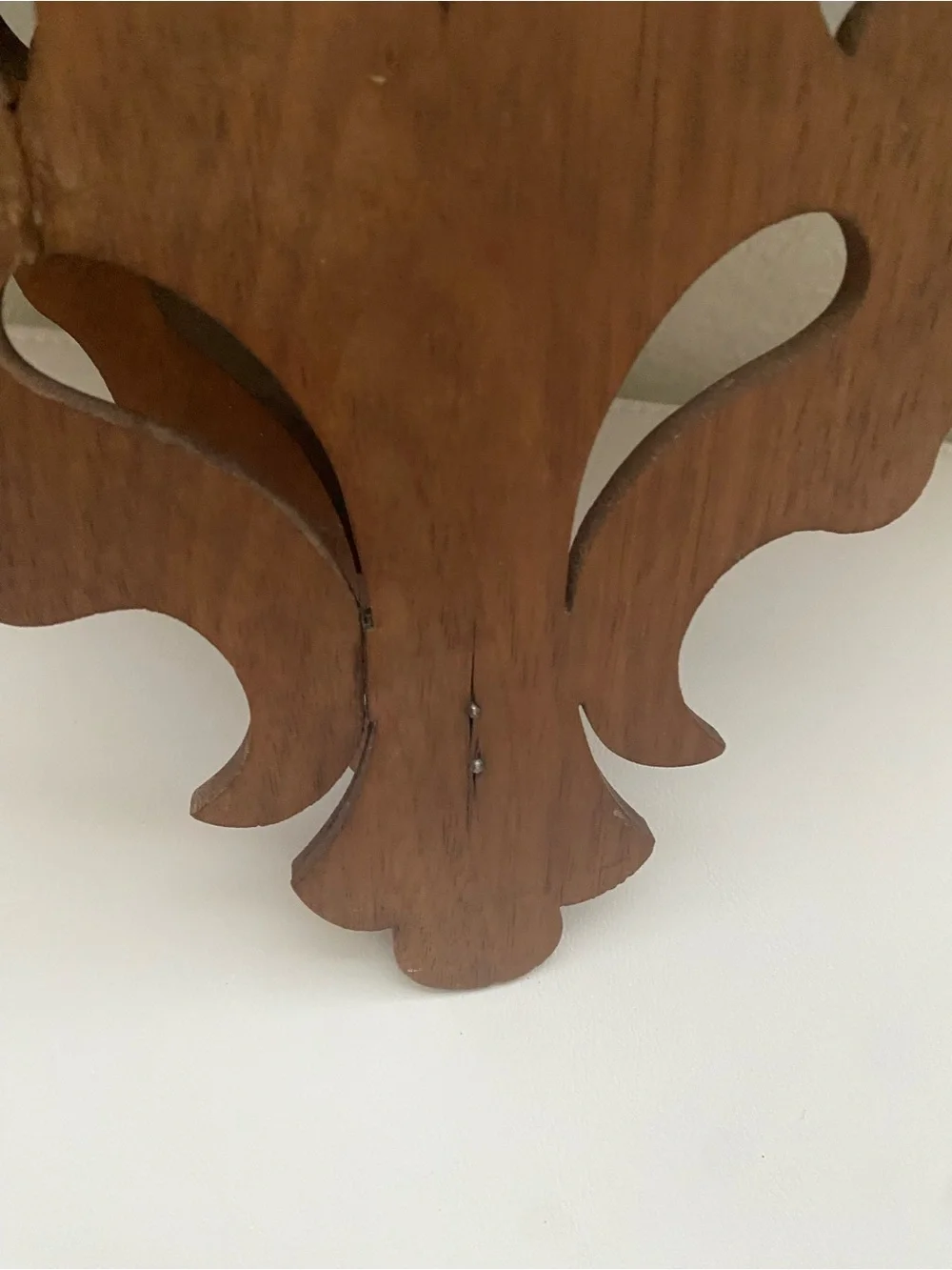 Vintage Victorian MCM Fretwork Wood Wall Shelf Goth Scroll Saw Art Decor 16”L